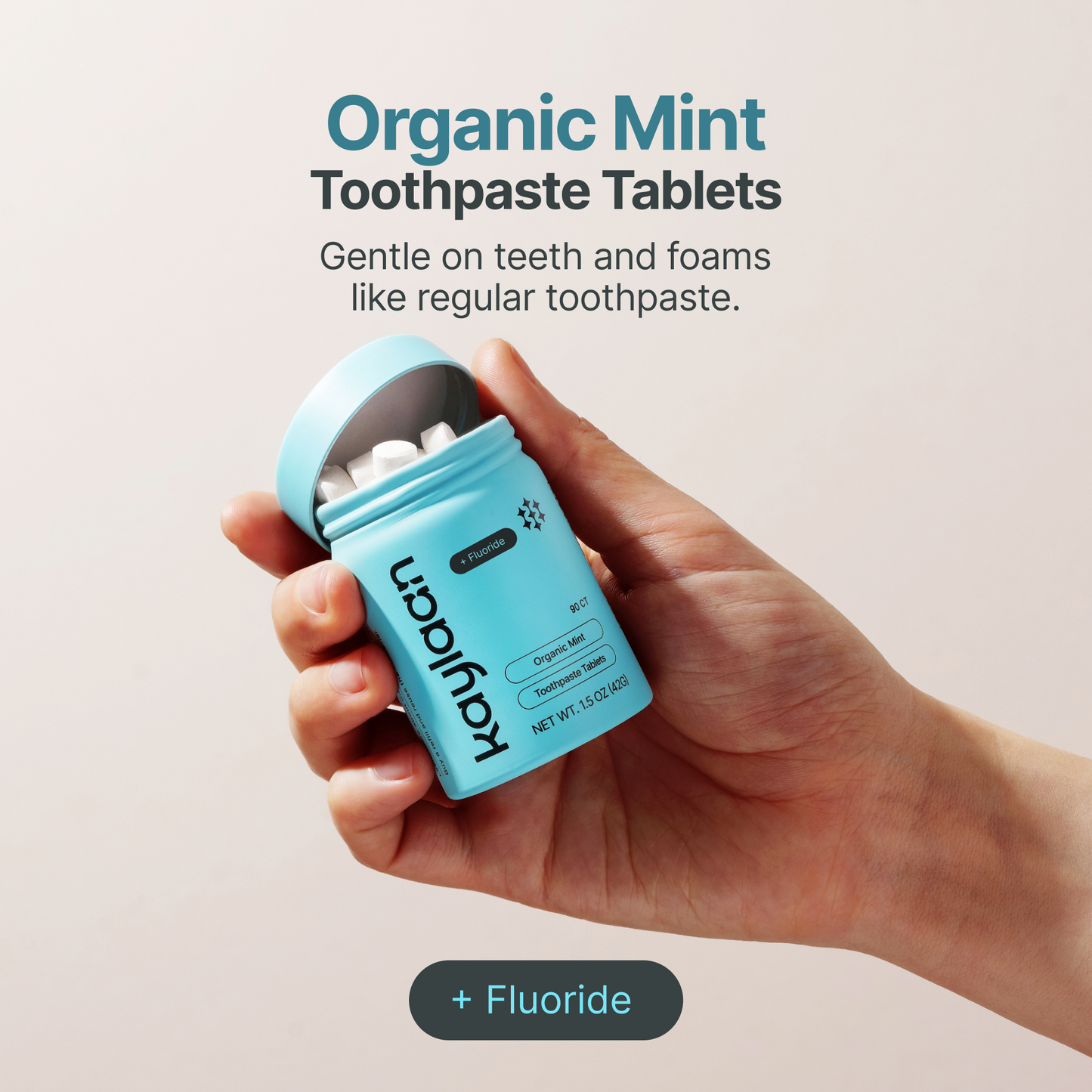 Fluoride Mint Toothpaste Tablets