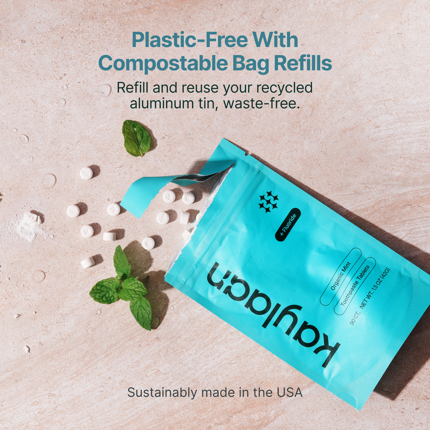 Fluoride Mint Toothpaste Tablets