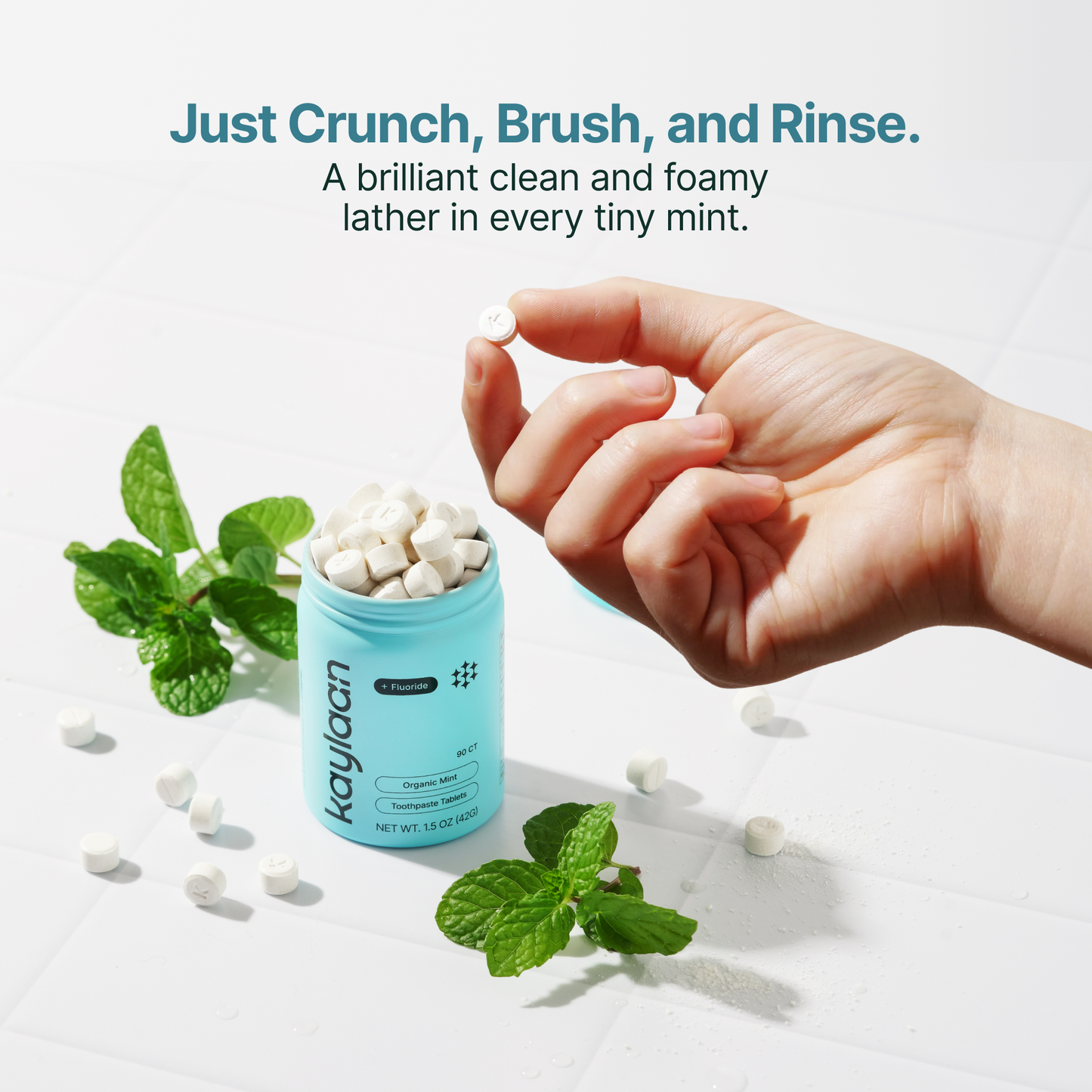 Fluoride Mint Toothpaste Tablets