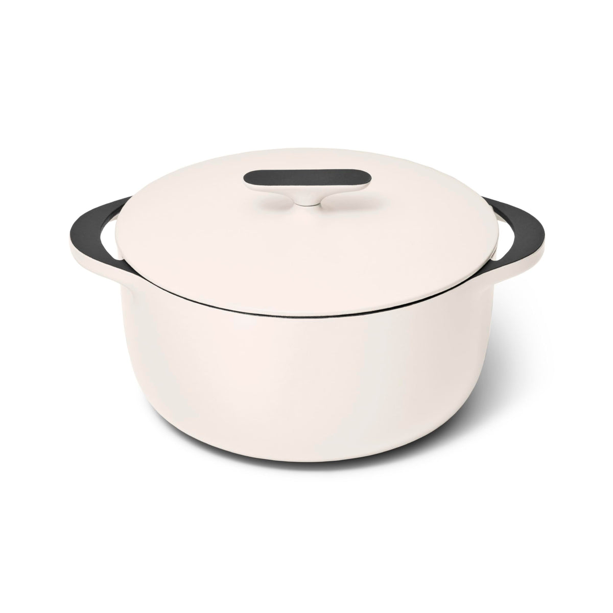 Caraway Enameled Dutch Oven - 6.5 qt Cast Iron Dutch Oven With Lid - 3 Layer Enamel Coating - No Seasoning Required - Compatible With All Stovetops - Oven Safe - No Forever Chemicals - Cream