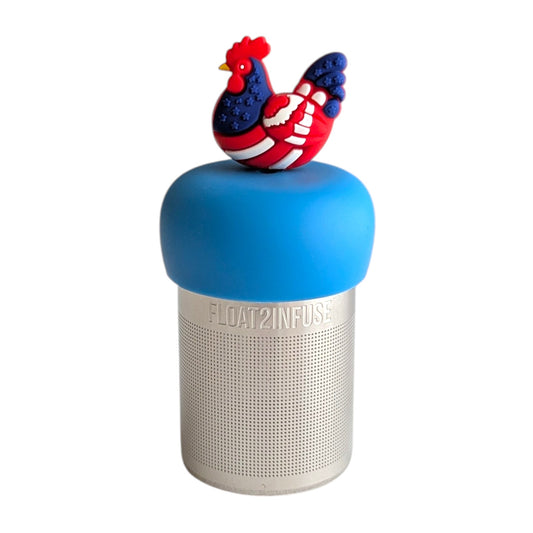 Floating Americana Chicken Tea Infuser - Cute Animal Tea Infuser for Loose Tea