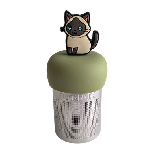 Floating Anime Siamese Cat Tea Infuser - Cute Animal Tea Infuser for Loose Tea