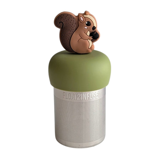 Floating Brown Squirrel Tea Infuser - Cute Animal Tea Infuser for Loose Tea