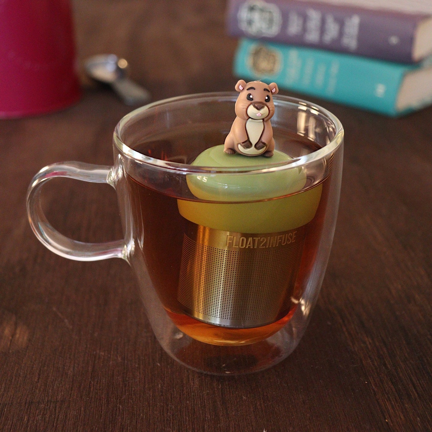 Floating Guinea Pig Tea Infuser - Cute Animal Tea Infuser for Loose Tea