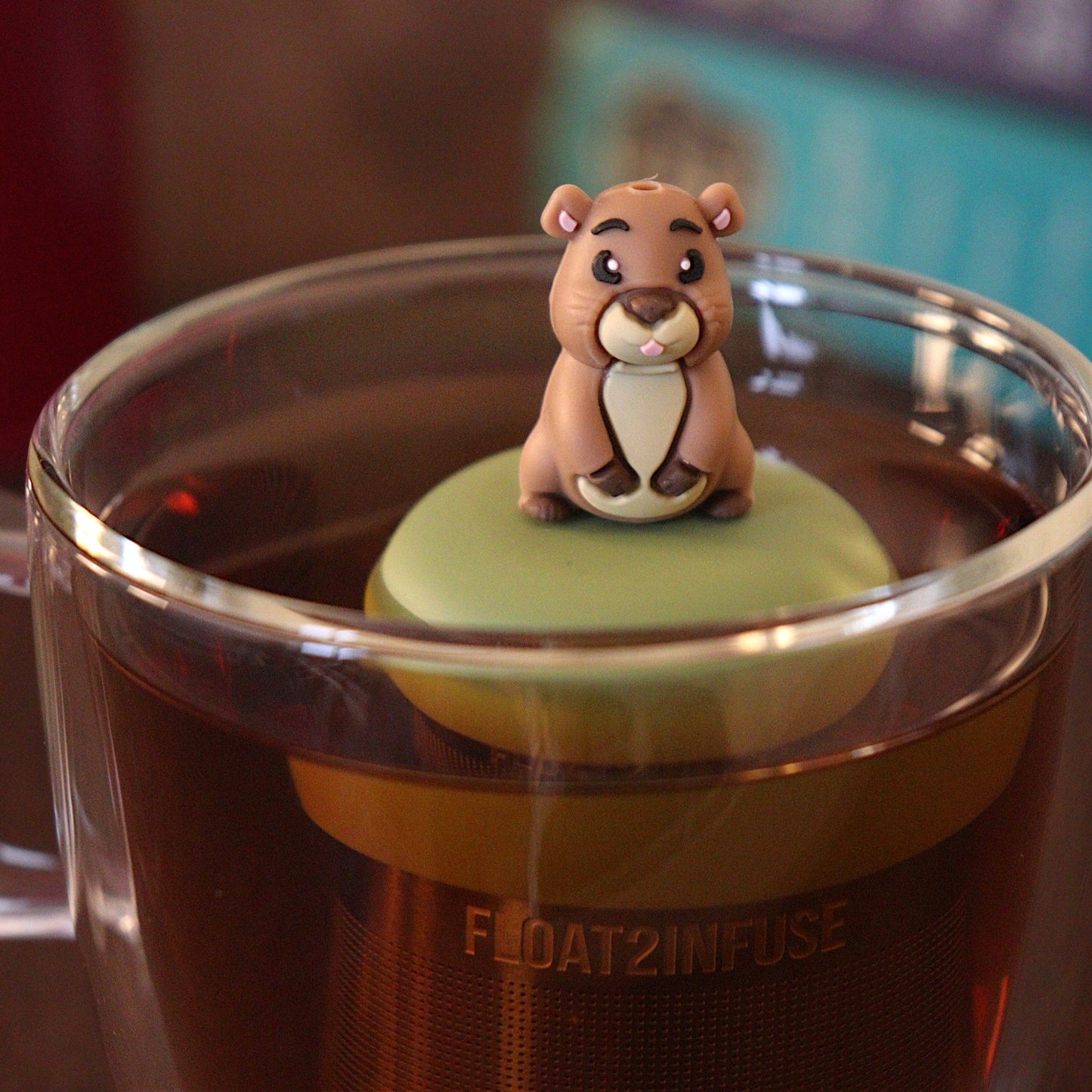Floating Guinea Pig Tea Infuser - Cute Animal Tea Infuser for Loose Tea