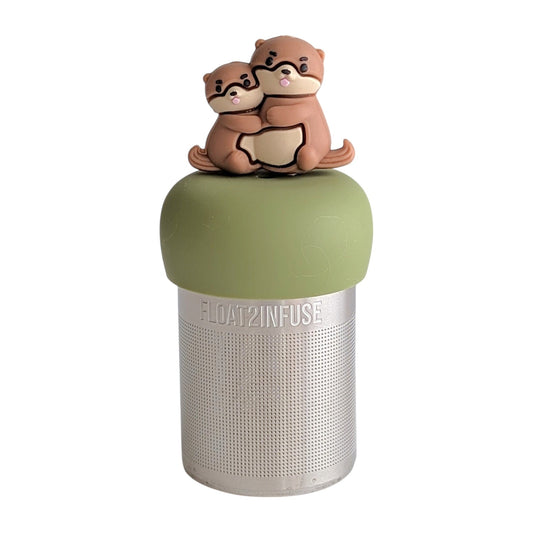Floating Mom & Baby Otter Tea Infuser - Cute Animals Tea Infuser for Loose Tea
