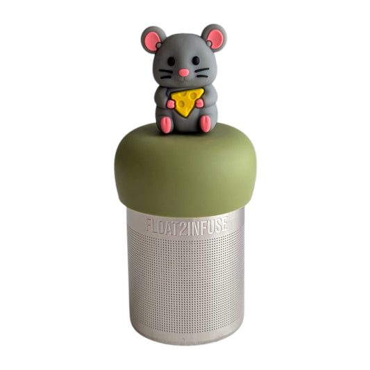 Floating Mouse with Cheese Tea Infuser - Cute Animal Tea Infuser for Loose Tea
